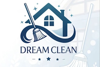design custom cleaning services logo