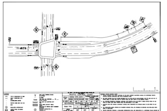 draw traffic control plan tcp for any road condition