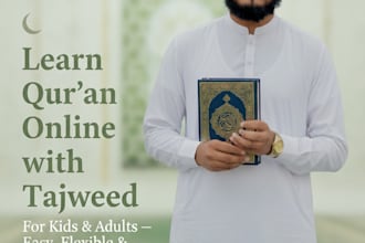 teach quran with tajwid and islamic studies online for kids and adults