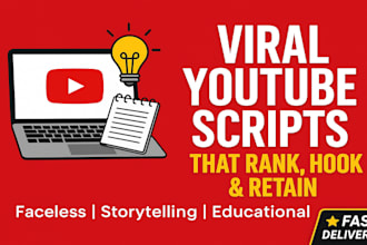 write powerful youtube scripts and viral video ideas that get views fast