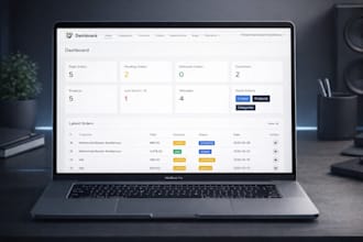 design and program a single page using laravel