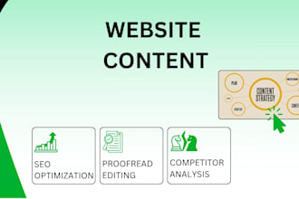 write your website content