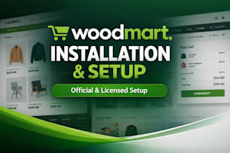 install the woodmart theme and import demo content
