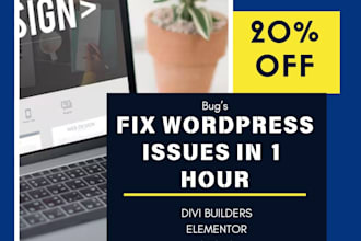 fix wordpress, elementor and divi build websites