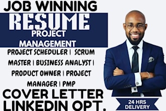 write project management, scrum master, project manager product owner pmp resume