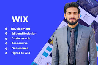 design and develop full wix website using wix velo code by expert wix developer