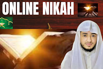 do online nikah, help people do online wedding as imam nikkah