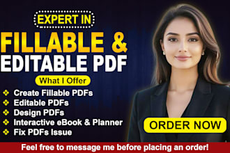 create fillable PDF forms, editable pdfs, and interactive ebooks, planners
