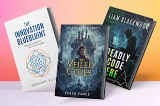 design a stunning, professional book cover or ebook cover for KDP