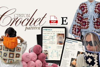 turn your crochet design into a professional, sell ready PDF pattern etsy