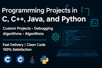 be your coder and do c language cpp c sharp java python programming projects