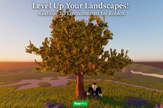 create custom 3d vegetation or trees optimized for roblox studio