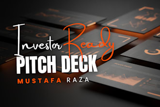 design investor pitch deck for startup and business
