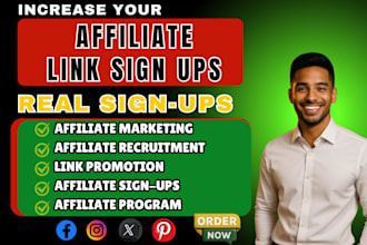 affiliate recruitment, affiliate link promotion to get more affiliate signup