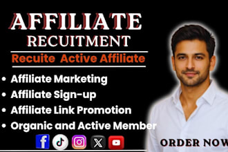 affiliate recruitment, affiliate link promotion to get more affiliate signup