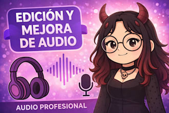 clean, edit and enhance your voice or audio professionally
