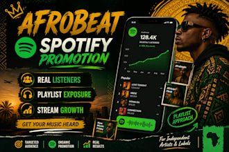 promote your afrobeat song to targeted spotify playlist listeners