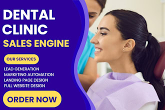 setup dental clinic crm generate dental clinic leads build dental clinic website