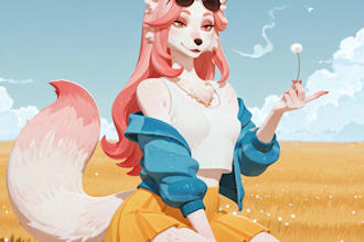 make sfw or nsfw furry art with ai