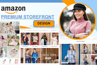 design amazon storefront, amazon brand store setup and brand story, listing VA