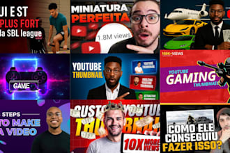 design high CTR youtube thumbnail, miniature thumbnail