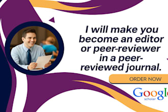 make you become an editor or peer reviewer in a peer reviewed journal