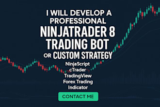 develop or convert ninjatrader 8 nt8 strategies, indicators, ctrader and ea bots