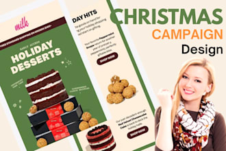 setup christmas email campaign newsletter black friday holiday newsletter design