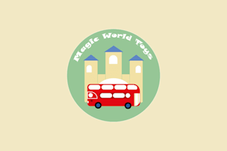 projeto de estudo de logo para loja de brinquedos