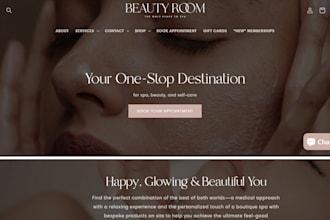 do skincare website, beauty website and spa website