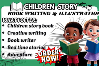 write kids story children story book ebook writing short story  ghostwriter