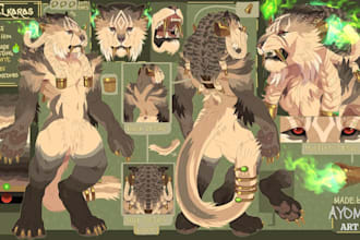 furry reference sheet nsfw furry art furry anthro character fursona ref sheet oc