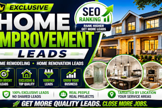 generate exclusive home improvement leads home remodeling home renovation leads