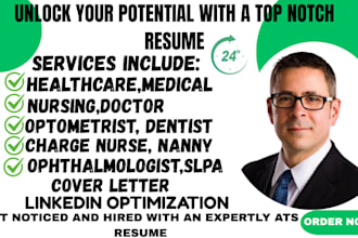 write medical, healthcare, nursing ats optimized resume