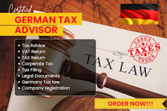 be your german tax advisor and tax consultant, elster, hmrc