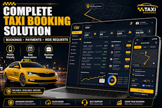 build a taxi booking website with online reservation system