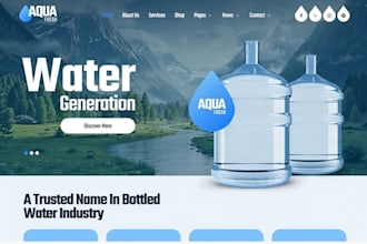design redesign squarespace water filtration website water softener installation