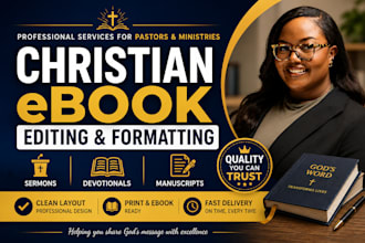 professionally edit and format your christian sermon journal or devotional ebook