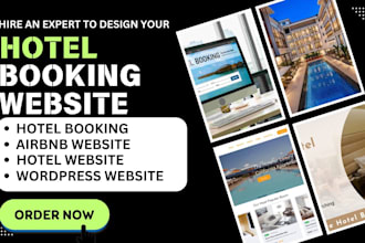 design hotel website with room booking calendar multilingual and payment gateway
