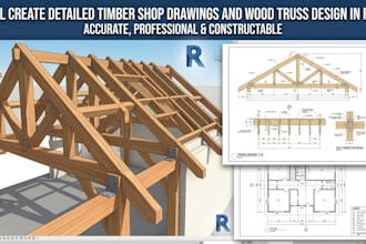 create timber shop drawings and timber truss design using revit