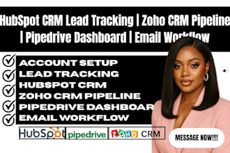 hubspot CRM lead tracking zoho CRM pipeline pipedrive dashboard email workflow