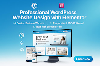 design wordpress website using gutenberg block editor elementor page builder