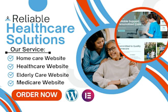 build home care website healthcare elderly care website home care landing page