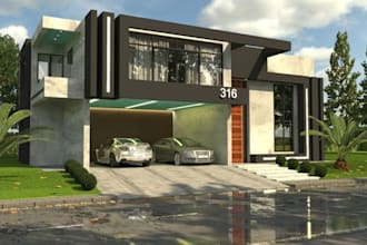 create high quality render interior and exterior