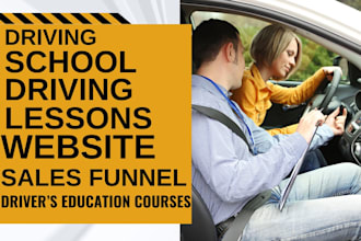 generate driving school driving lessons leads build driving school website