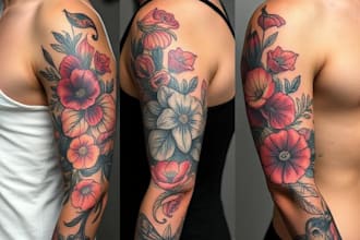 create your custom tribal polynesian tattoo sleeve