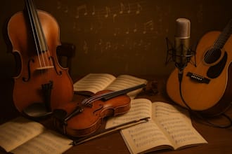 record or compose violin cello guitar bass viola or harp double bass harp tracks
