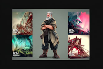 draw stylized character, game character, realistic character