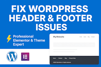 fix wordpress header and footer issues