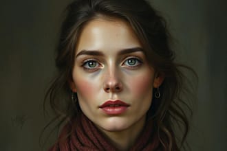 draw realistic portraits for you